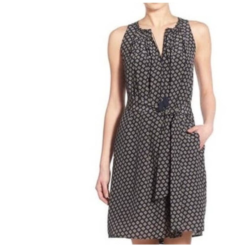 Madewell Silk Sleeveless Printed Mini Dress xxs